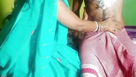 bengoli Sasur bahu romance, father-in-law fucked her daughter-in-law while giving her oil massage