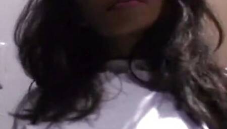 Carina 18 shown natural tits pussy POV on comfort room