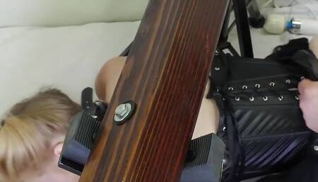 Ass rimming sub gets her butthole rammed