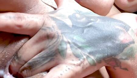 Kitty squirts hard in her own panties for a fan who wanted to taste her