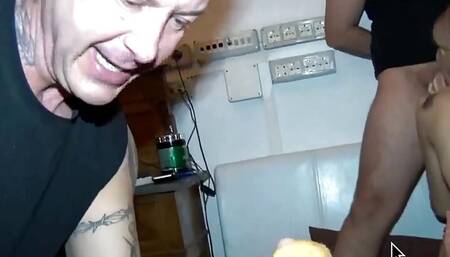 Stunning young depraved model eats cum-snacks in amateur orgy