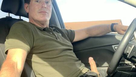 Jerking off in My Car on the Way to the Store