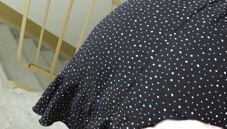 Wife Cheats on Her Husband with a Work Colleague in the Entrance of Her House