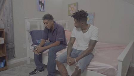 Surprised TS slut takes on 2 BBC