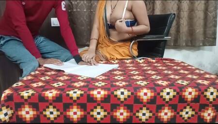 DESI PRIVATE BEAUTIFUL TUTION TEACHER SUCKS BIG COCK OF TEEN BOY AND GETS FUCKED BY HER