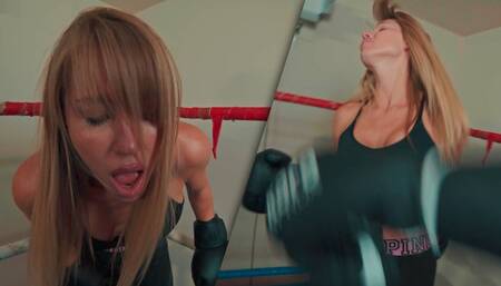 Strip Boxing Belly Punch Puke Match (4k)