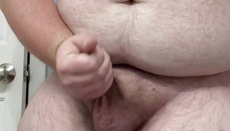 Bear showing off small cock