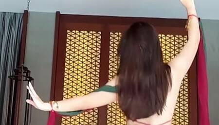 Luluwild in Exotic Belly Dancer Dress Close up Blowjob and Creampie