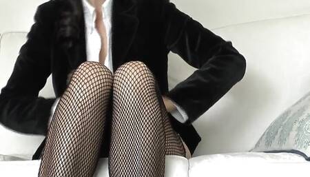 Spend Your Lunch Break with Me, Sniff My Fishnet Feet and JOI