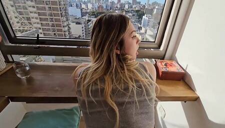 I Arrived at the New Apartment and in the Kitchen Keilabassi77 Is Waiting for Me with a Terrible Fuck