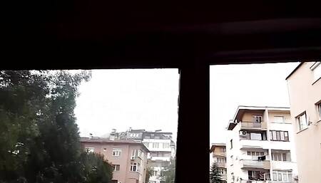 Showing the tits on grandma's block