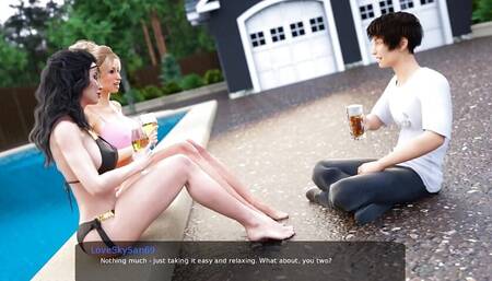 Milfy City Part 61 Lesbian in the Pool Soo HOT!!! by LoveSkySan69