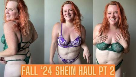 Fall SHEIN Lingerie Haul PT 2 with Big Boob BBW Milf Laura Leslie