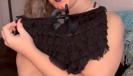 Trans wife makes cuck husband wear panties