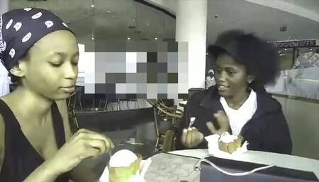 Two Teen Ebony Lesbians in Holiday Cabin