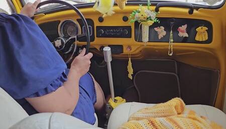 Driving with my black scarpin