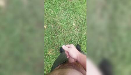 Cum and piss at the ball field.