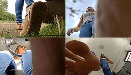 Curious tiny gets crushed and is stuck to my sandal (small version)