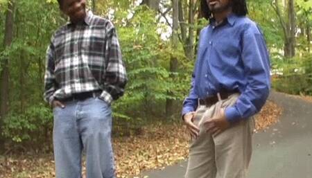 2 Big Black Cocks Visit Their Neighbor Jessica Blows Them Outside Of Her Trailer! (mp4 sd)