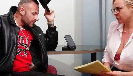 Busty MILF GinaTomic fucks candidate during probation interview - MyDirtyHobby
