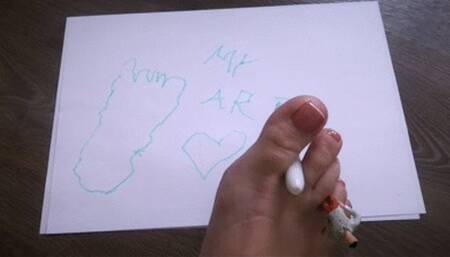 Art with shrinked friend