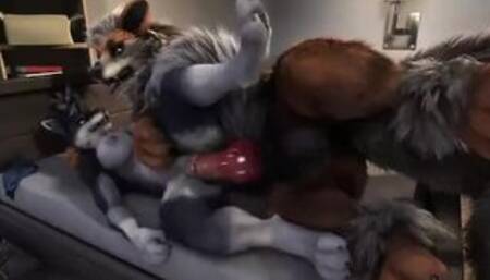 Straight Wolf Yiff-HD Animation!