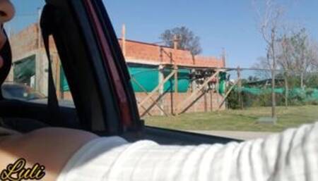 My uber friend lets me masturbate on the ride. Public exhibitionism