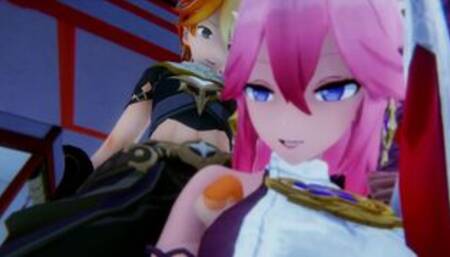 Yae Miko Genshin Impact 3D HENTAI Short Clips 1