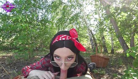 A Walk Through the Woods Ended with a Facial Cum - Anny Walker