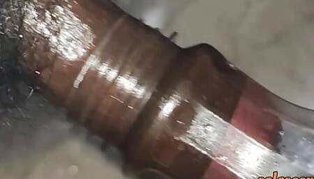 Straight Desi Boy Find Peace In Water bottel Hole ???? Fucked Hard