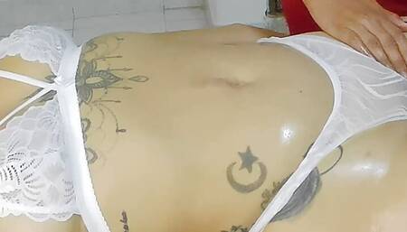 Camera in massage room (Latinas) IN THONGS