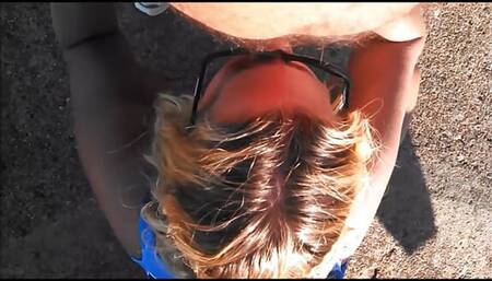 Beautiful blonde wife in and out of her bikini gets nasty.