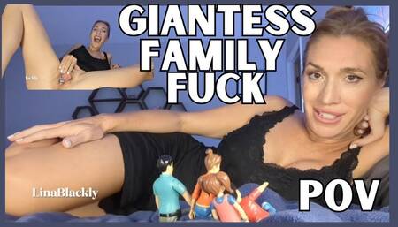 Giantess Family Shrunk and Punished