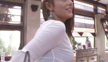 Cock hungry babe spreads her legs and gets anally fucked