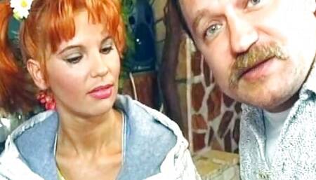 Perfect redhead German babe enjoys hot fuck in the pub