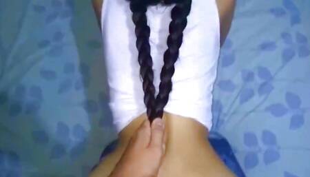 Hard Anal Breaks My Whore's Ass and Cum Drips From Her Anus