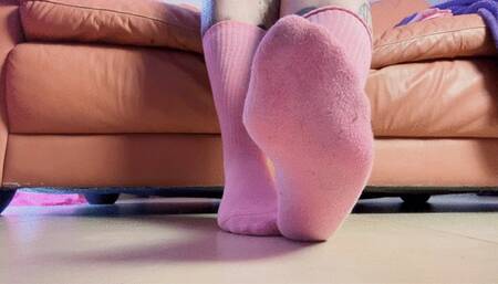 Pink Socks Teasing