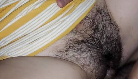 Stepsister lets me lift up her dress and learn sex