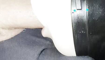 Testing new toy - Dick in mouth - HiSmith Pocket Mouth