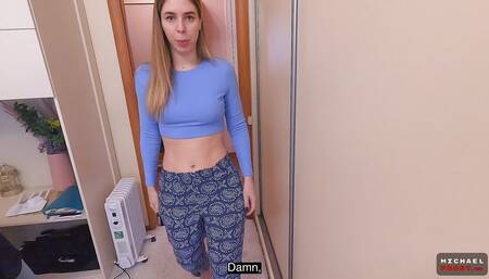 Stepmom gets cum twice for stepson's silence