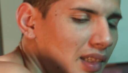 Mature DILF bareback fucks Latin twink in tight asshole