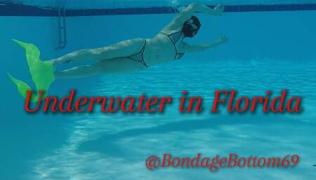 Underwater with Mermaid Fin