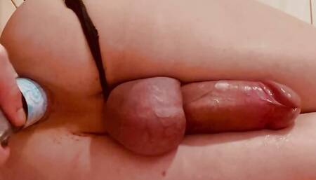 Gorgeous throbbing cock and Perfect femboy ass fucked