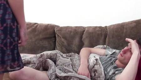 Brunette chick Pixie Little sprayed from Sam B.mp4