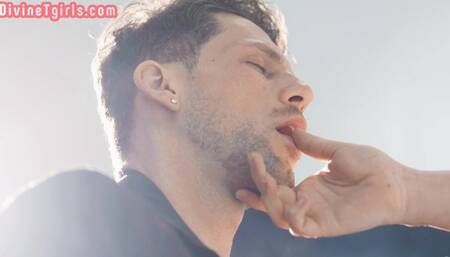 Divine redhead inked TS babe smashed at museum by guard