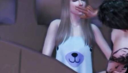 HOT SEXI STEPSIS WITH HAIR PUSSY FUCKED HARD BY BIG COCK BLONDE CREAMPIE