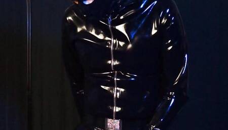 Rubberboy at home with sextoy