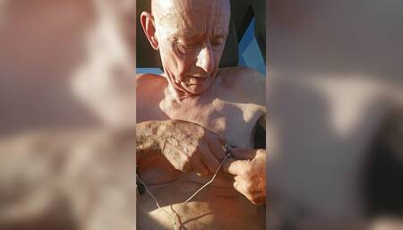 nipple torture with spiked clamps and tens unit