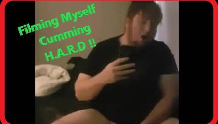 I couldnt keep QUIET! filming myself Cumming EXTRA HARD with my thick sensitive cock.