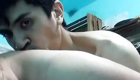 I massage my girlfriend while we wait for them to give us X Webcam tokens